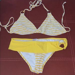 Bathing suit. Bottoms s and top is xl.